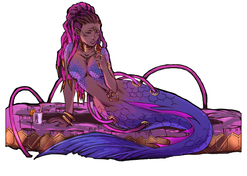 Aria - Cyberpunk Mermaid