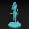 Coralia from the front. A beautiful miniatured inspired from Tsireya of Avatar 2.