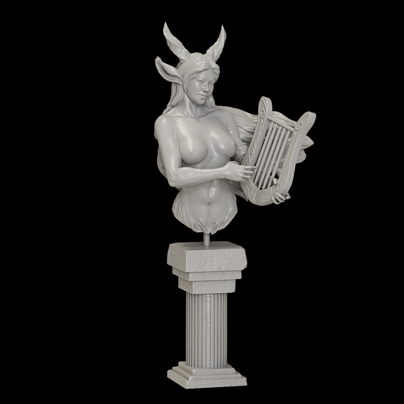 A Render of the Nude Amphiona Centaur Bust.