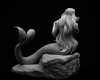 Mermaid On Rock - Gilded Lion Miniatures